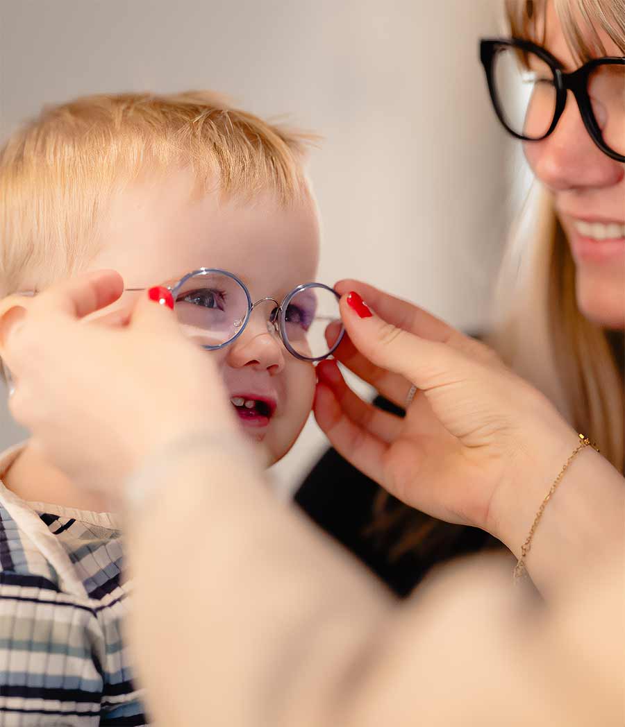 Child with glasses